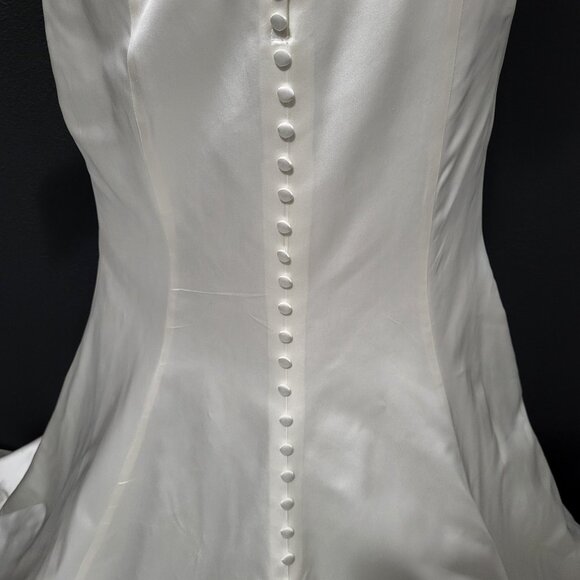 NWT~$1850~CB COUTURE~6/8~IVORY STRAPLESS MERMAID FIT & FLARE WEDDING DRESS - Picture 14 of 16